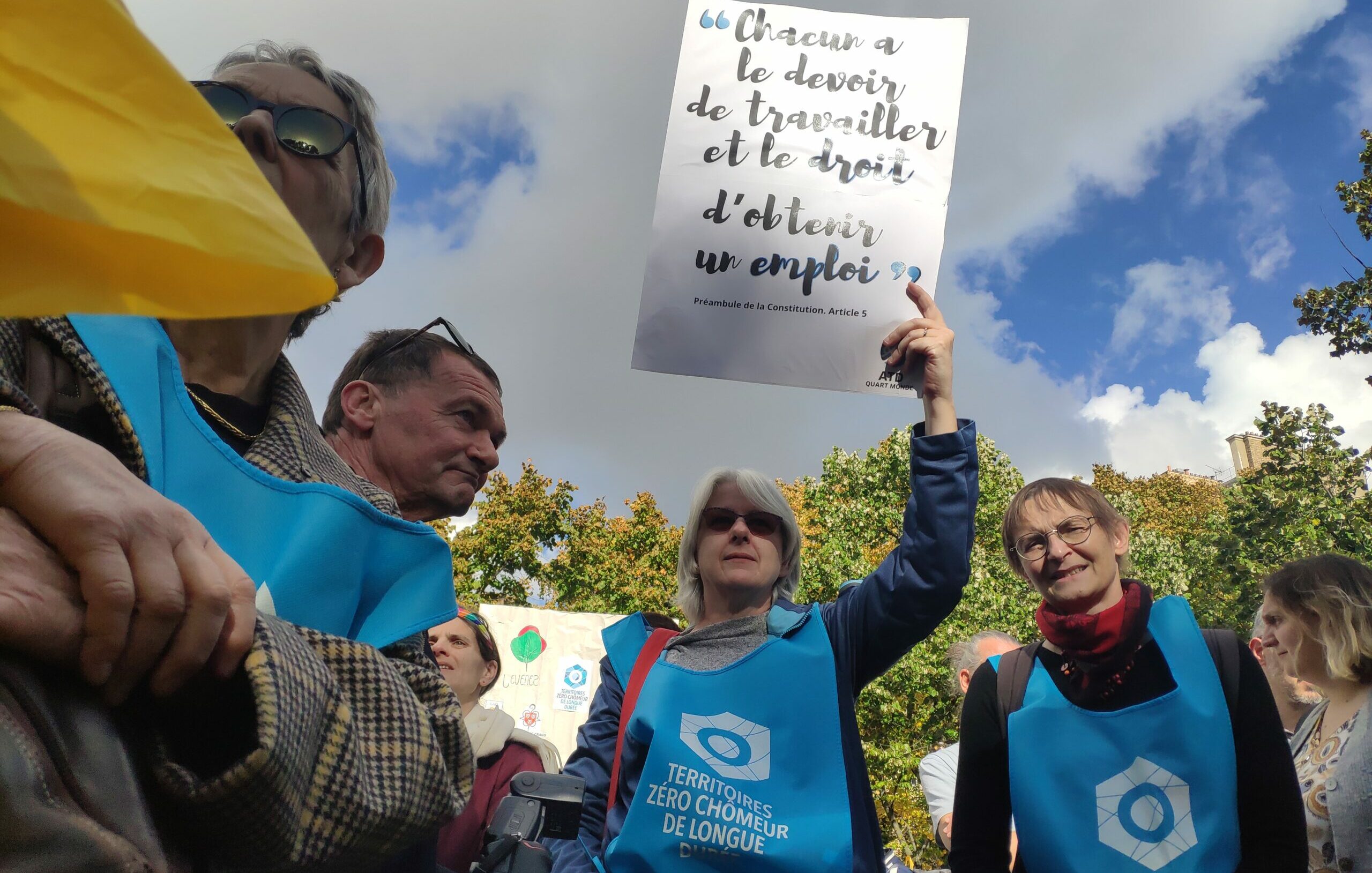 2023, manifestation pour le maintien du financement de l'expérimentation © ATDQM