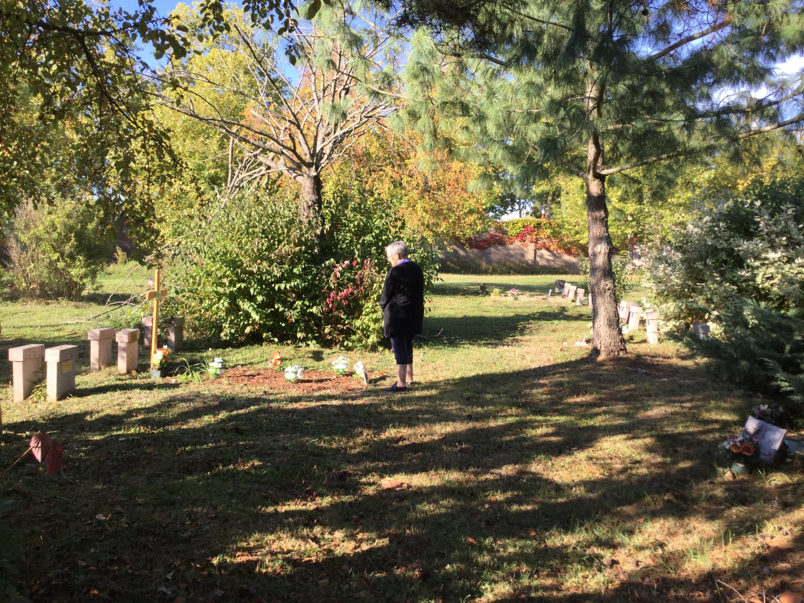 Le carré des indigents au cimetière sud de Nancy en septembre 2018